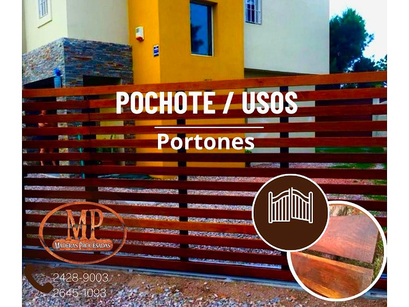 Portón Madera Pochote México