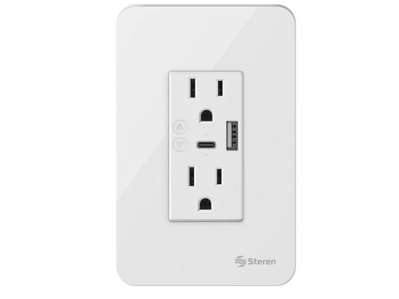 Doble contacto Wi-Fi y cargador USB México