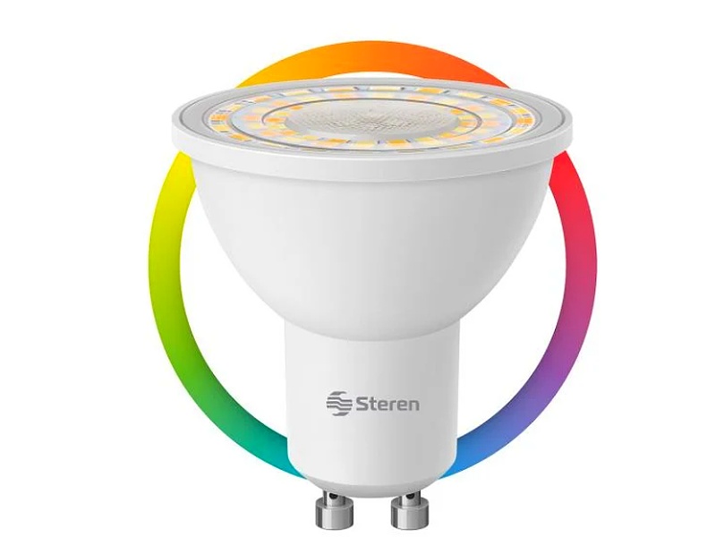 Foco LED dicroico Wi-Fi RGB+W multicolor de 5 W México