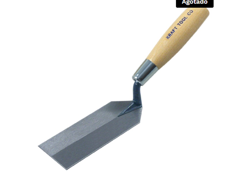 Cuchara Rectangular – 5″ x 5.5″ – Mango de Madera – Margin Trowel – Kraft Tool® México