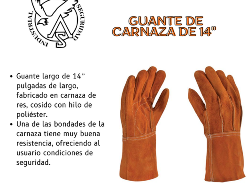 GuanteCarnaza ALFA SEGURIDAD INDUSTRIAL  