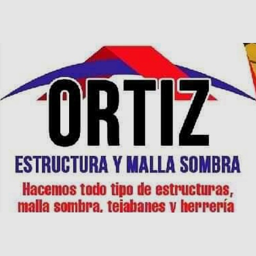 Estructura y malla sombra Ortiz
