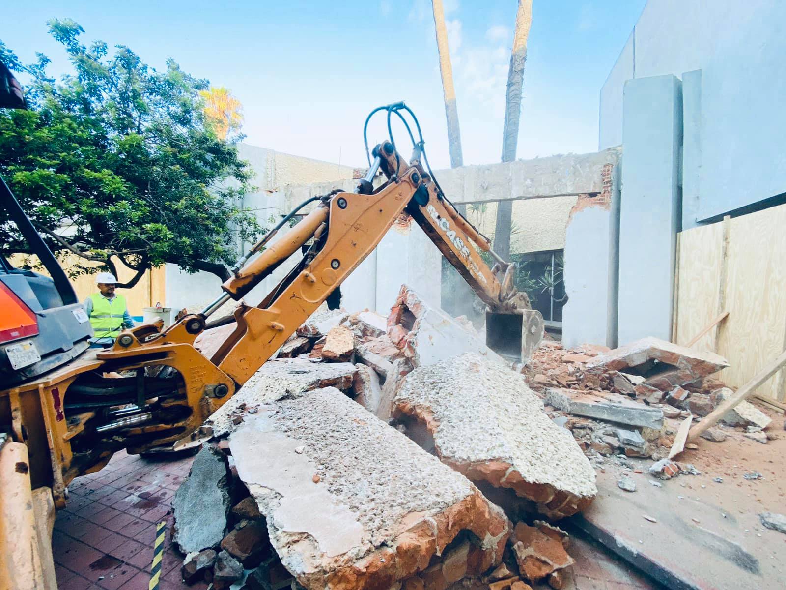 Demolición para nuevas obras México