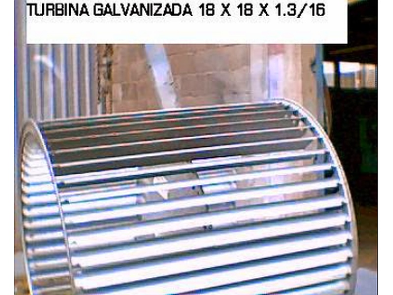 TURBINA GALVANIZADA 18X18X1.3