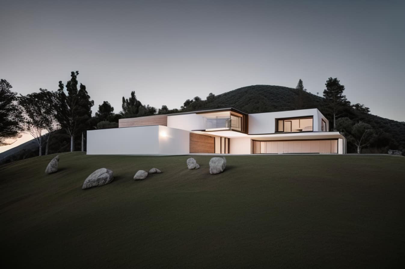 CASA MODERNA BLANCA CDMX 