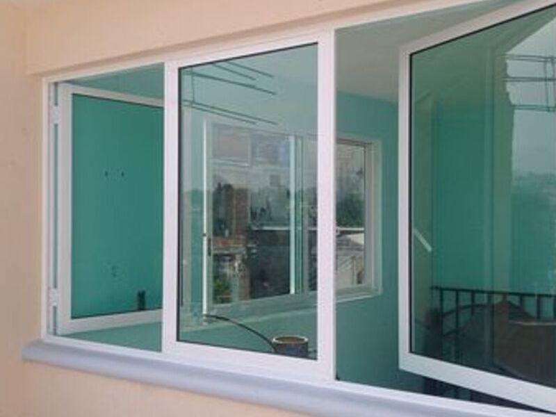 Ventana verdosa de 3 pieza méxico