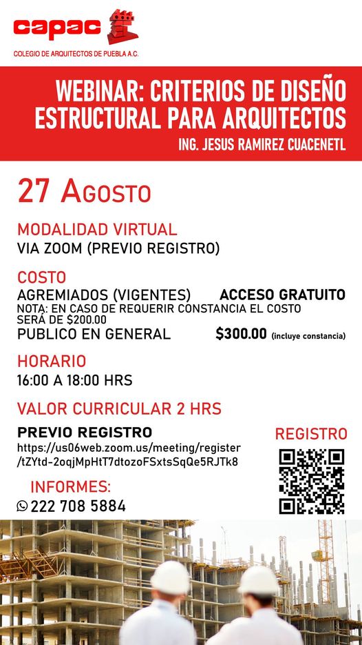  Webinar: Criterios de Diseño Estructural CDMX