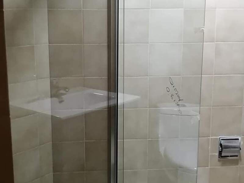 Puerta trasparente de vidrio para ducha