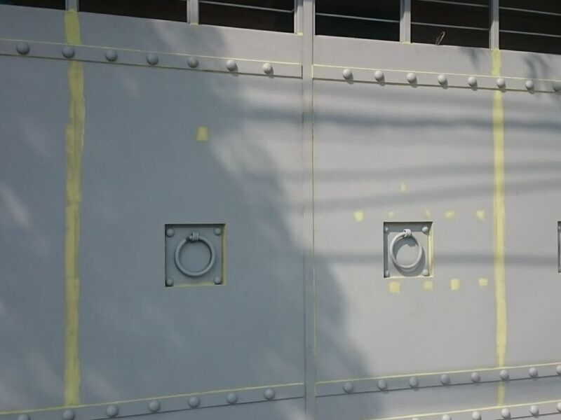 Puerta de aluminio plateada para auto méxico
