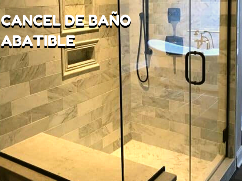 cancel de baño abatible