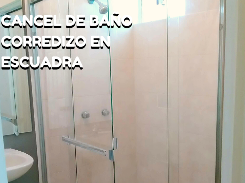 Cancel de baño corredizo