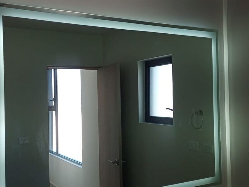 Espejo con luz led 