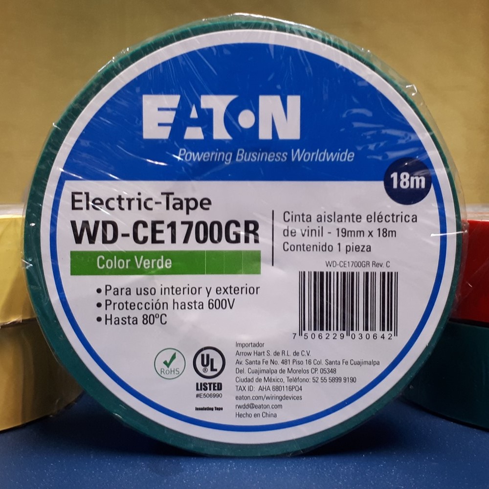 Cinta electrica aislante EATON CDMX