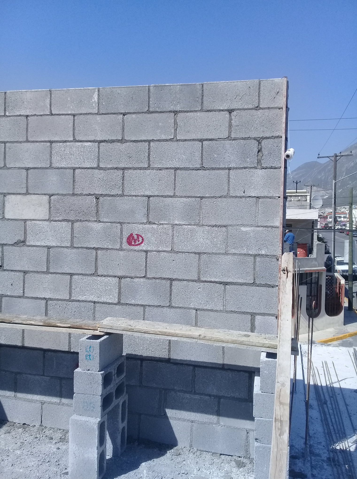 Construcción de paredes con bloque CDMX