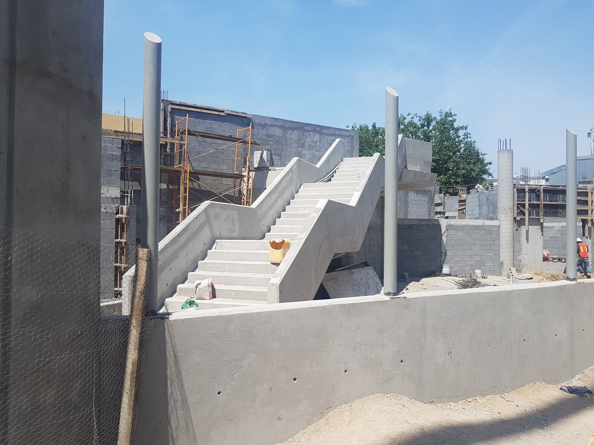 Construccion de escalones CDMX 