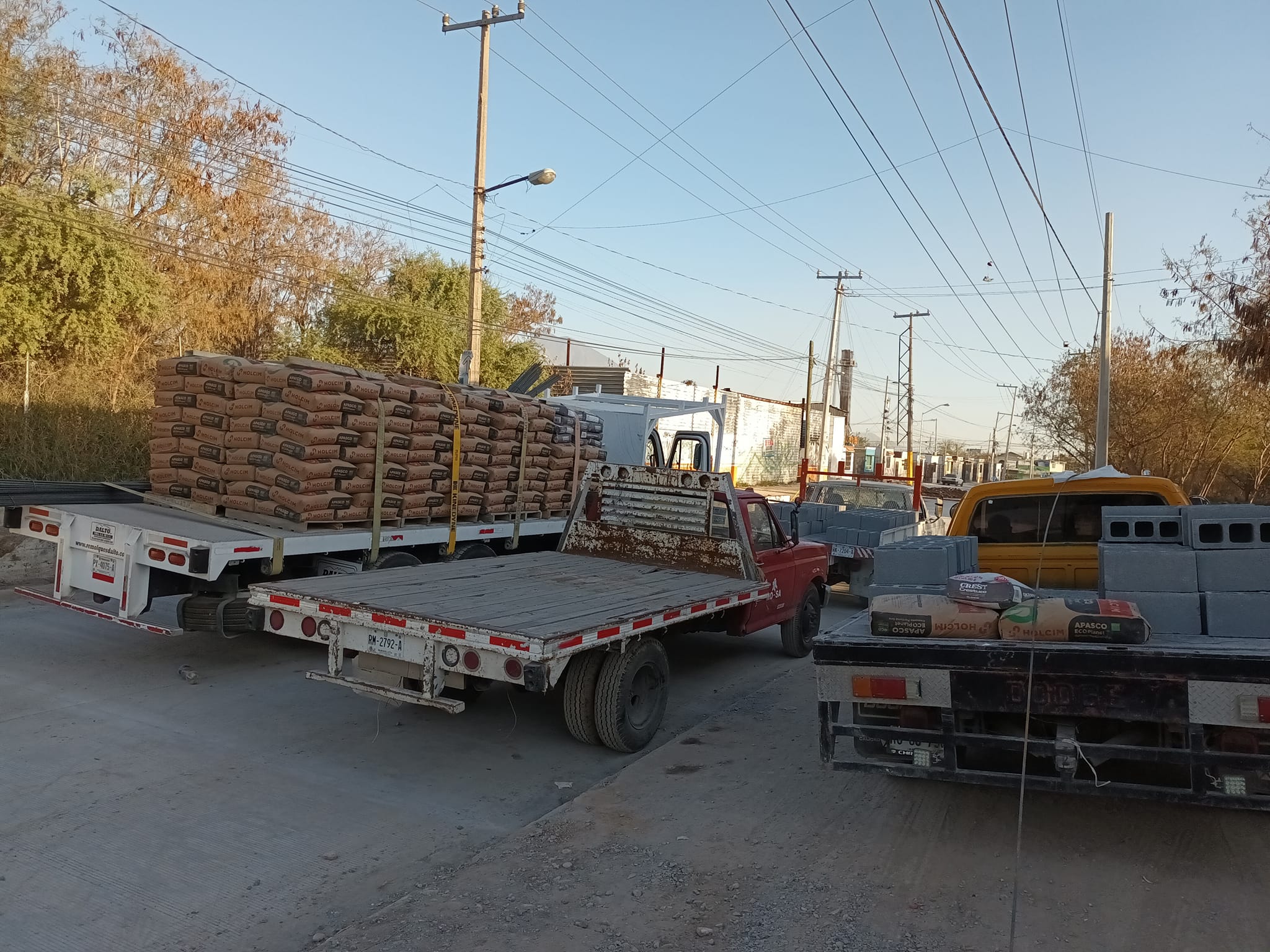 Transportes de cemento CDMX