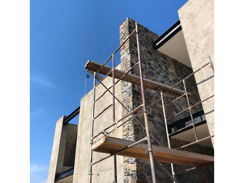 Construcción de fachada México