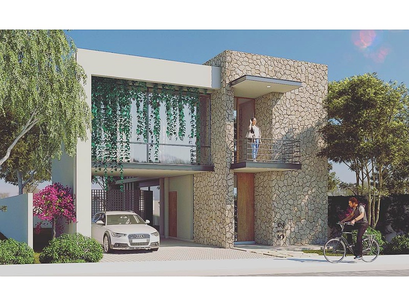 Diseño de fachada principal México