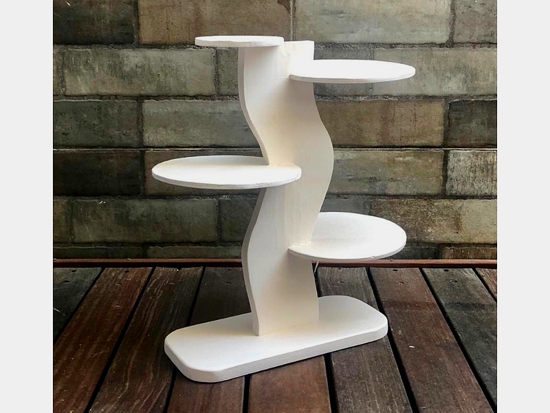 mueble sala madera blanco México