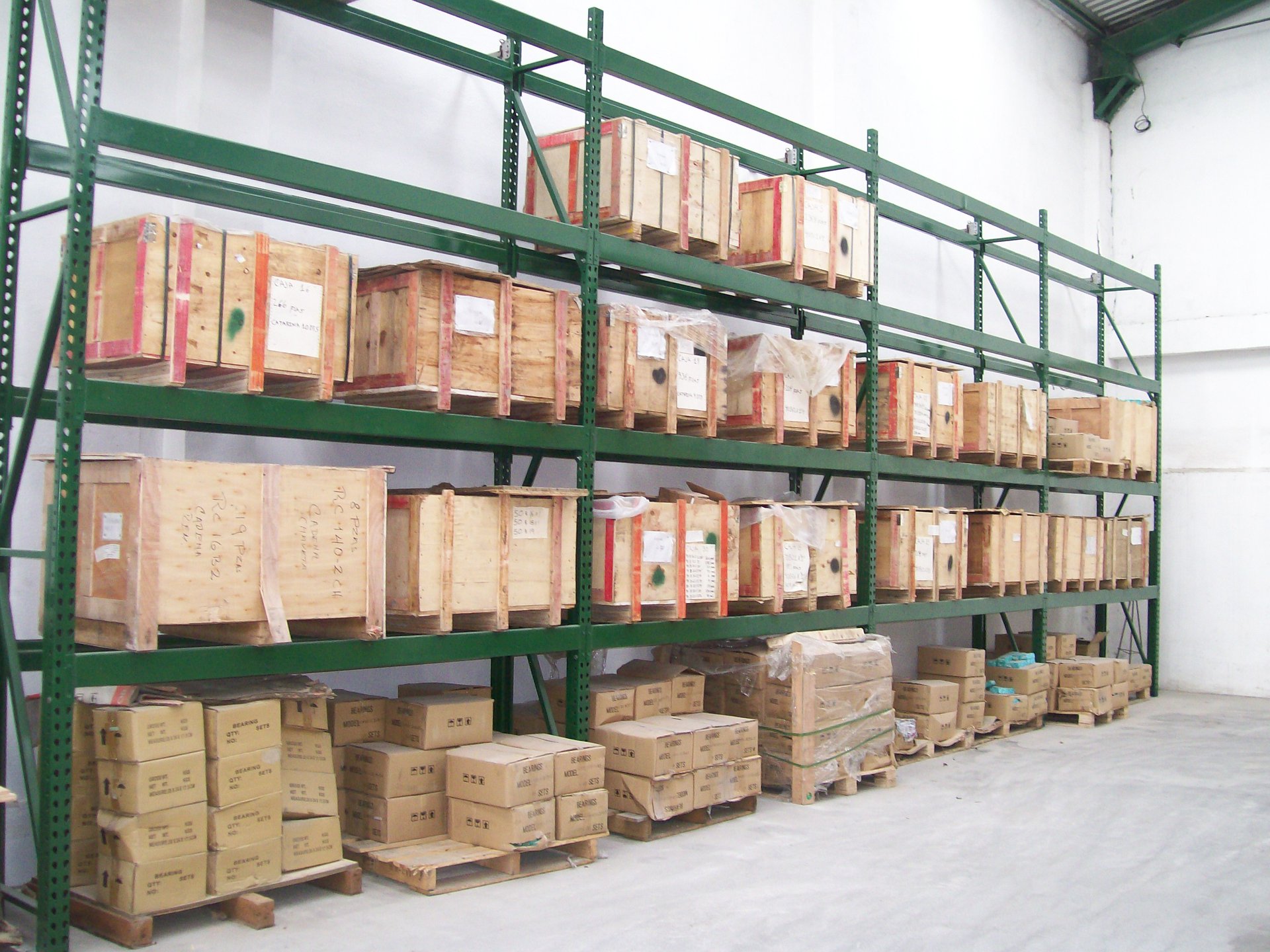 Rack para cargas pesadas en columna doble México