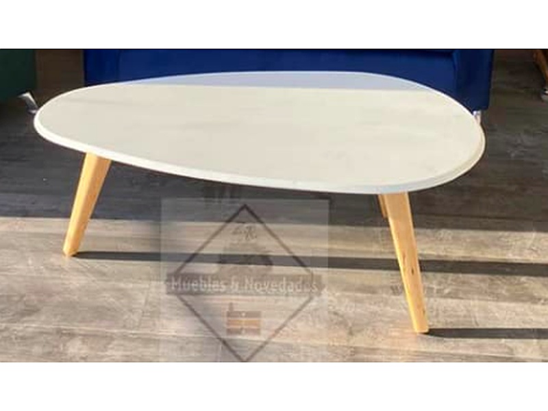 Mesa de sala blanca con beige Mexico