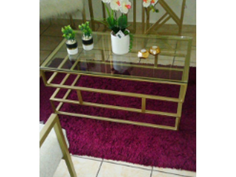 Mesa Centro Vidrio Templado/Aluminio México