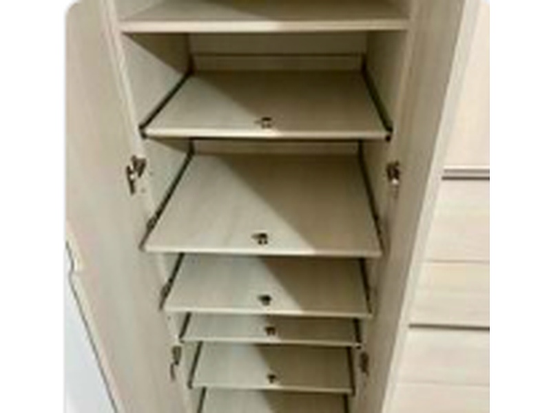 Estantería de madera blanca México STUKA MUEBLES