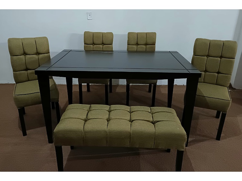 comedor 4 sillas una banca Aguascalientes KIVA muebles saldos y remates