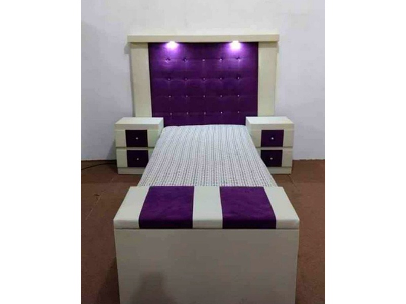 Recámara con Luz led morada Aguascalientes KIVA muebles saldos y remates