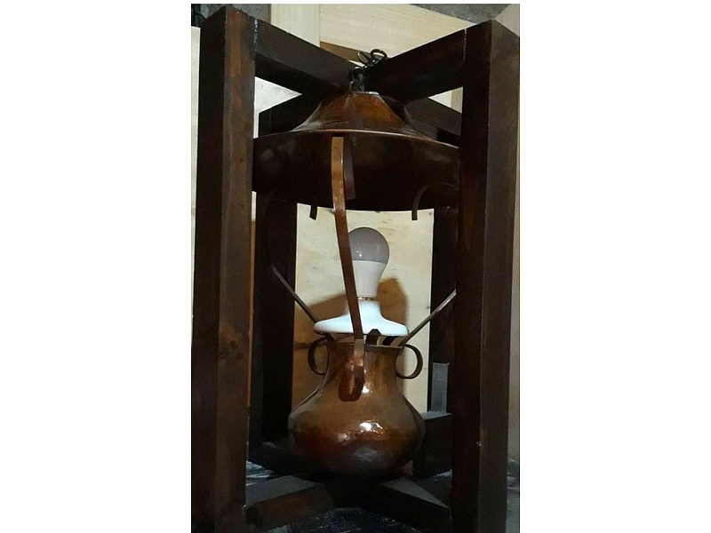 Lampara con diseño rustico Mexico