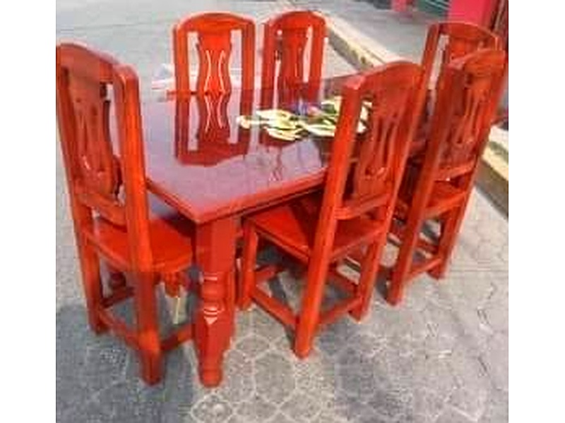 mesa de comedor 6 puestos Morelos Muebles PEGR