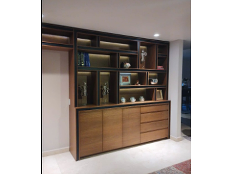 Estanteria de madera caoba Mexico 