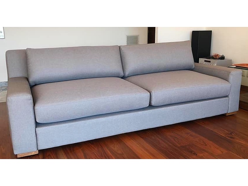 sillón dos plazas gris México Muebles Tres Palacios