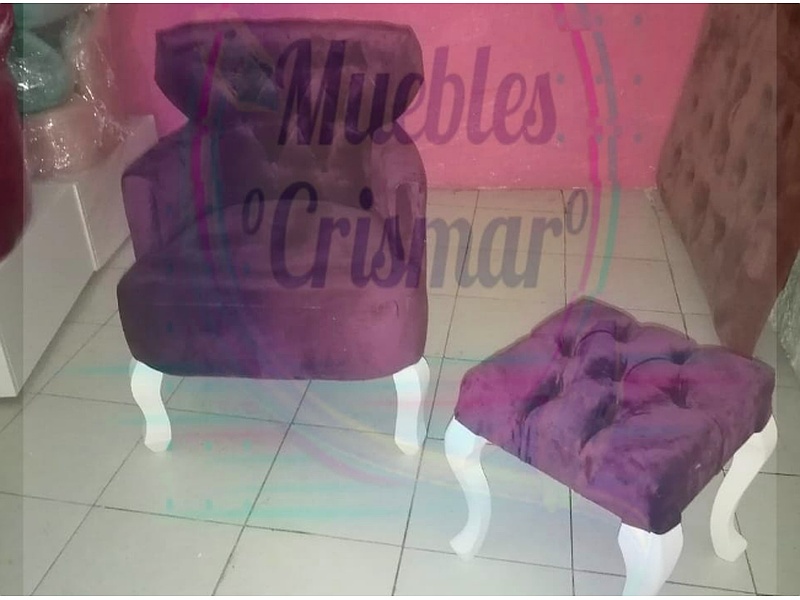 Sillas moradas México Muebles para estética Crïsmar"