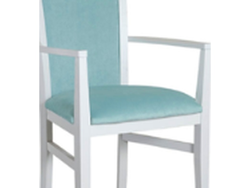 Silla de madera en color blanco México MUEBLES CODI