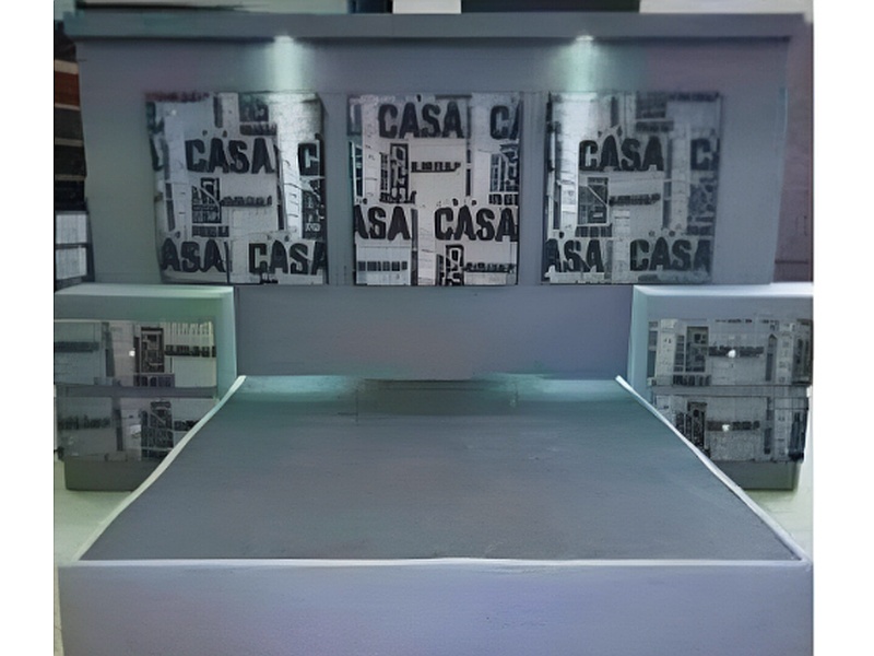 Cama gris México.