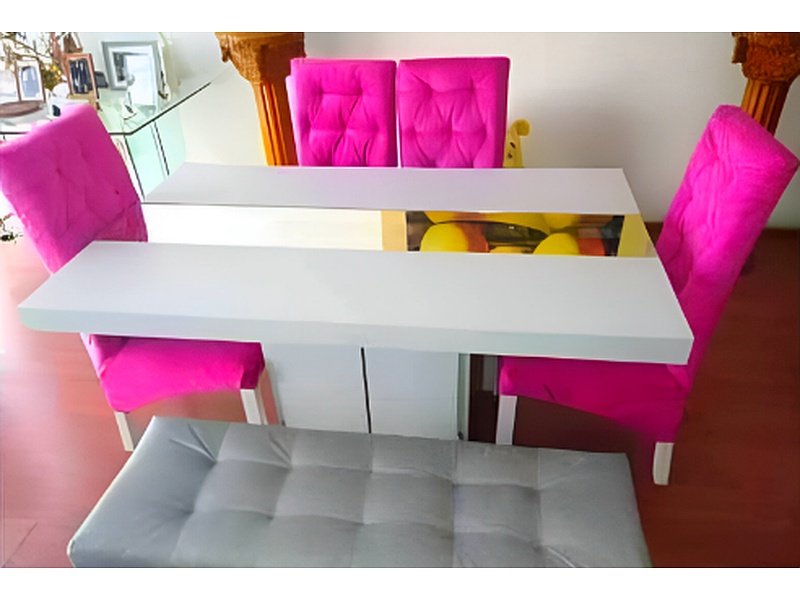 Juego de comedor rosado México