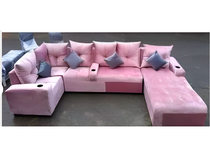 Sofá esquinero  rosa México