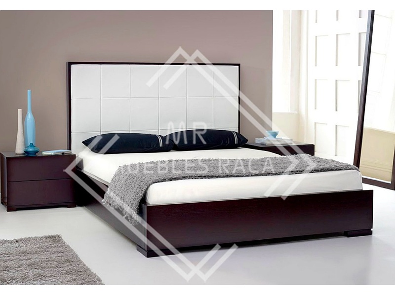 respaldo de cama tapizado blanco CDMX Muebles Raca
