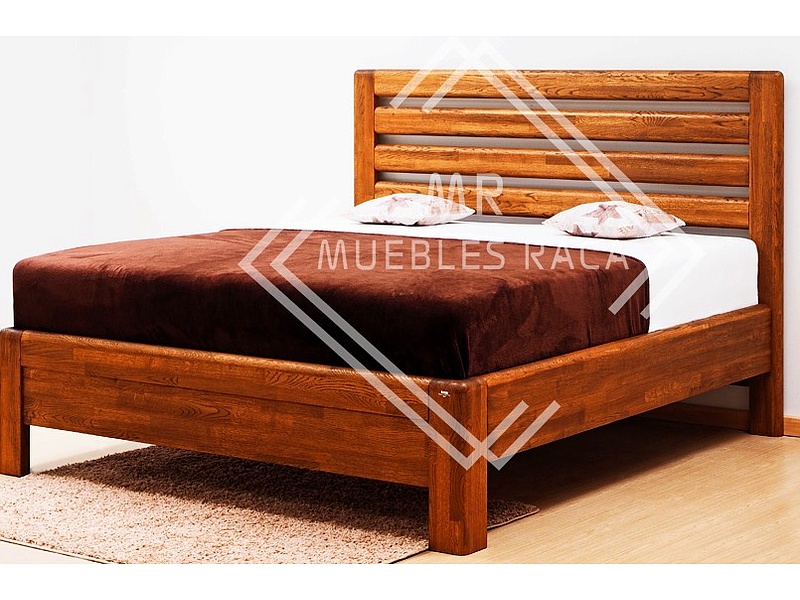 cama de madera pino CDMX Muebles Raca