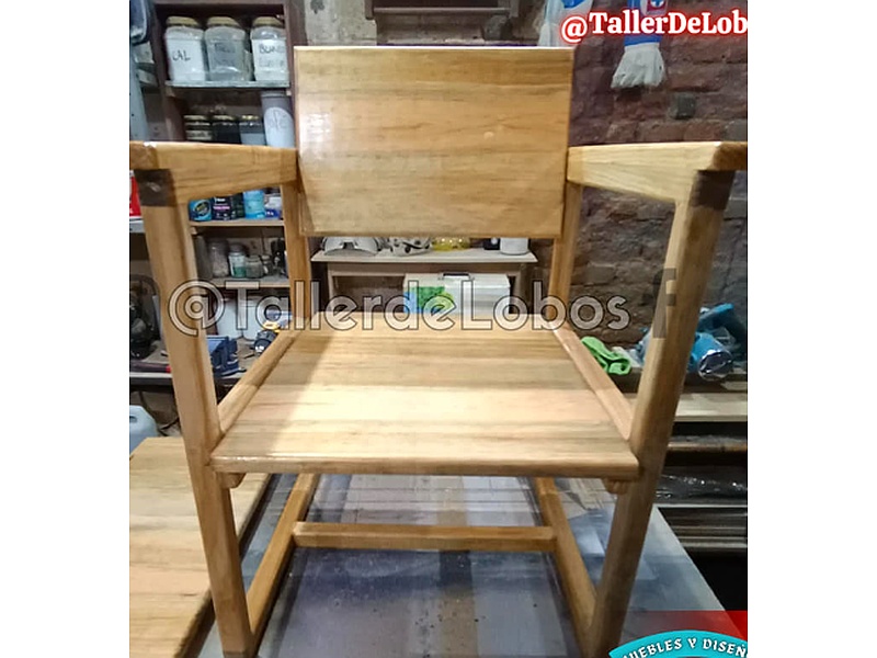 Silla Madera Reposabrazos México