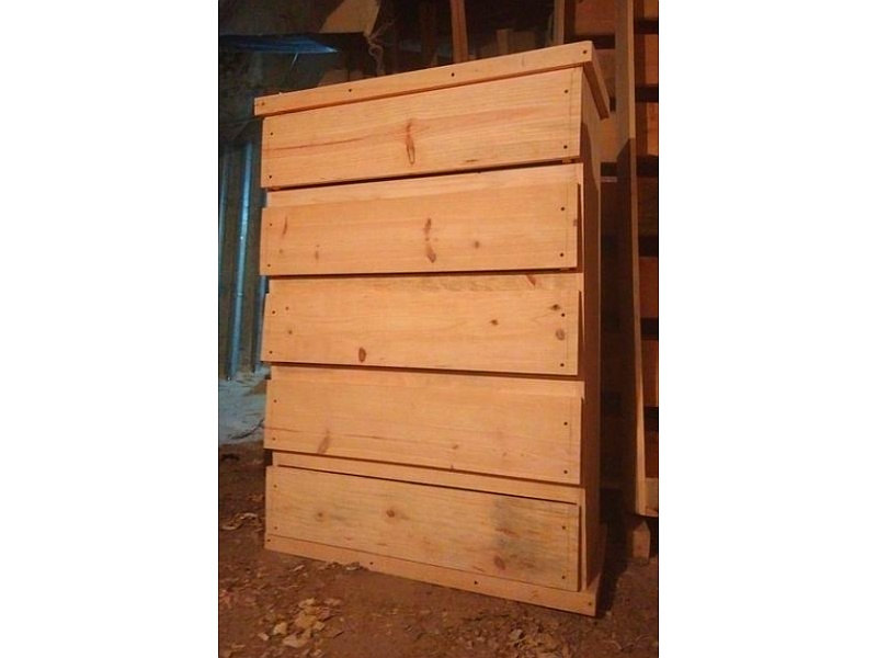 Cajonera de Madera Natural 2 México
