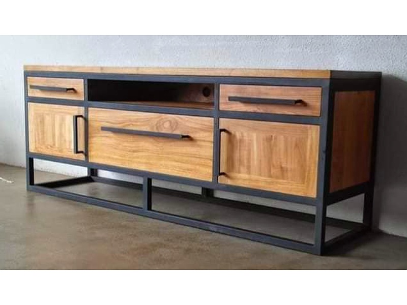 Aparador de metal con madera Mexico