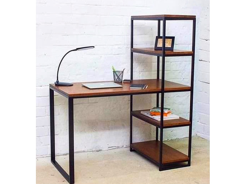 Escritorio de madera con metal Mexico 