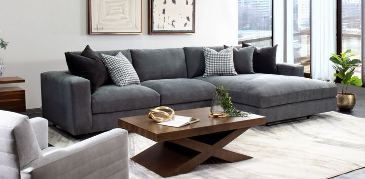Sala en L Derecha Westford Gris