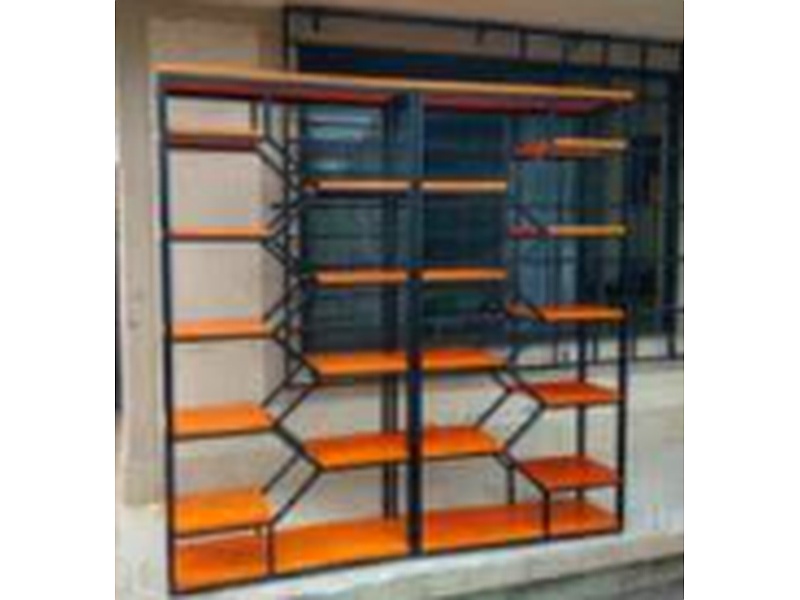ESTANTERIA DE MADERA ESTRUCTURA DE METAL MEXICO