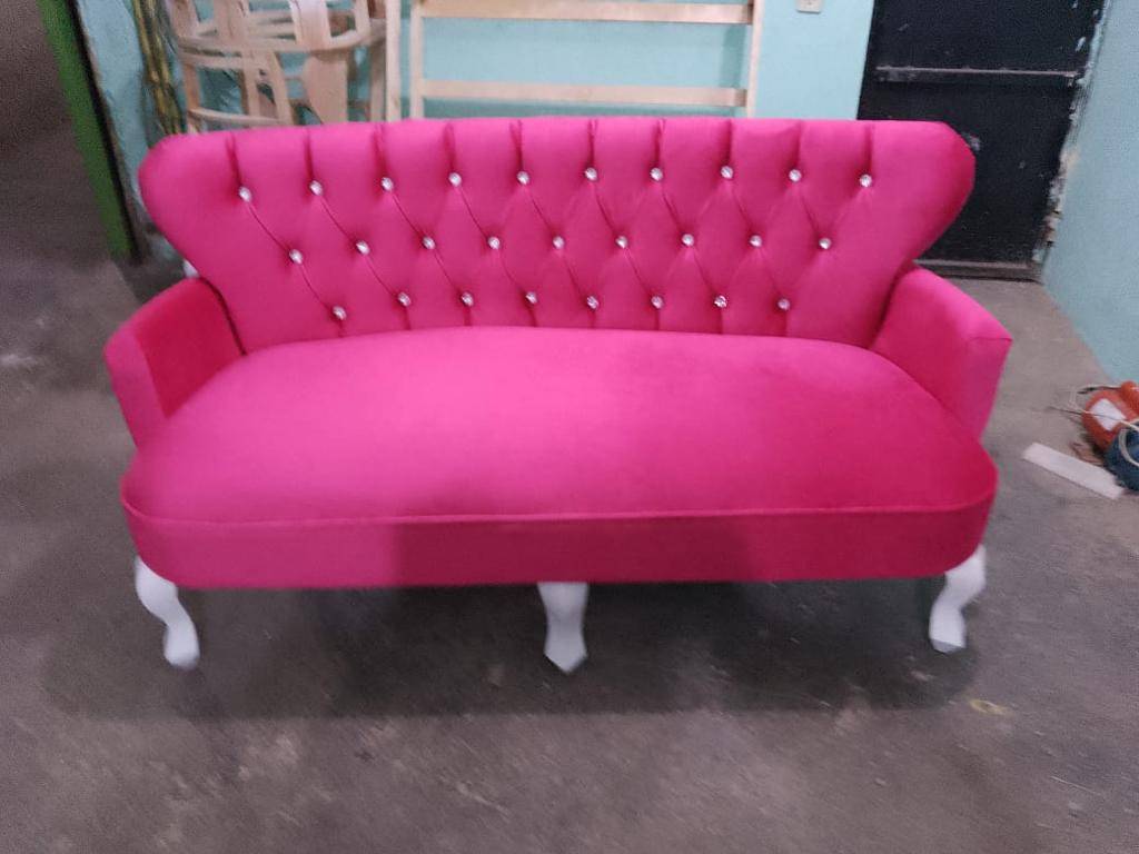 Sofa Piel Fucsia Mexico Herrols