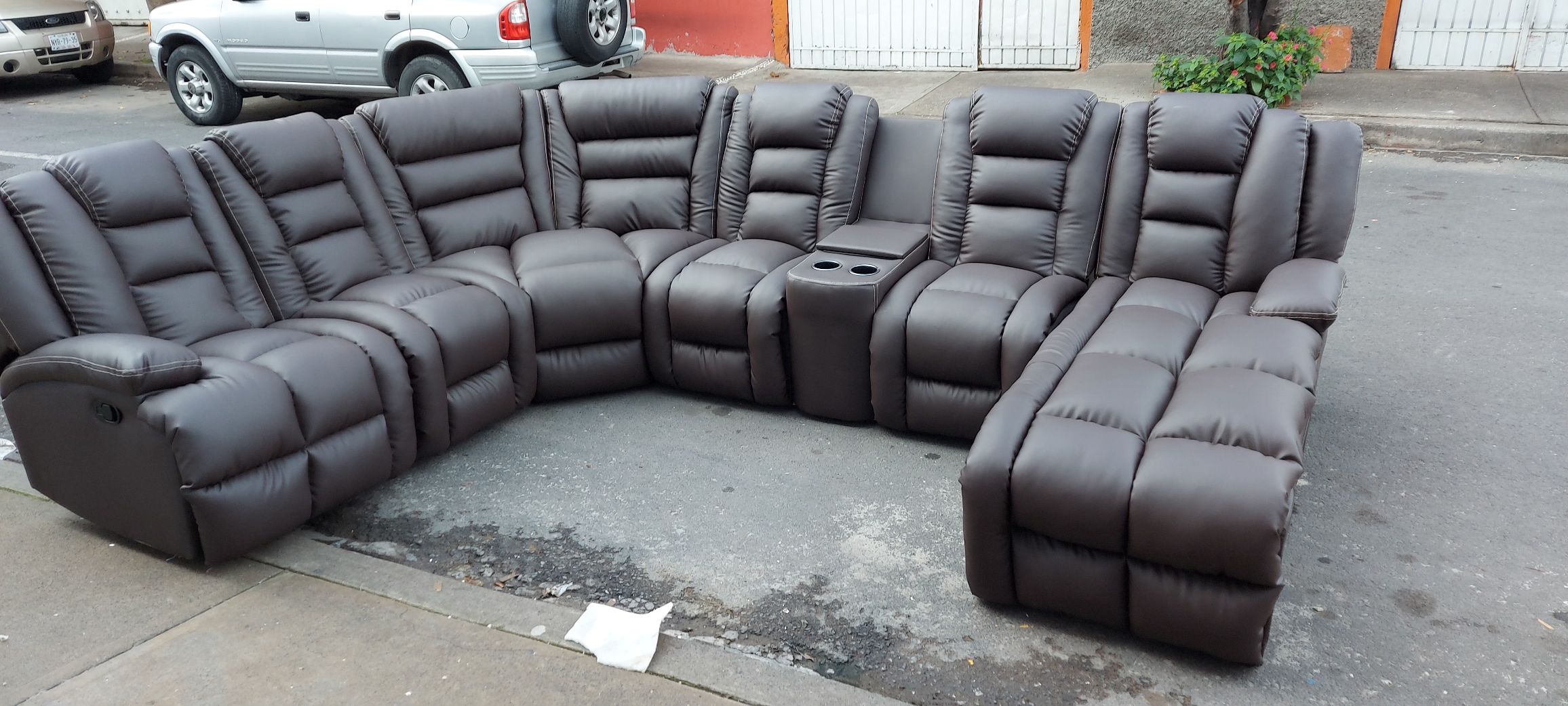 Sofá Reclinable Negro-AUDIO México Muebles VOGUE
