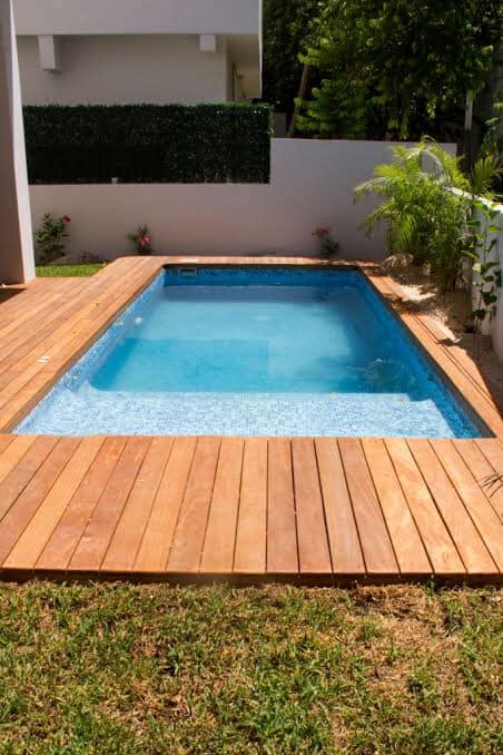 Piso Madera Piscina Mexico Hebron Muebles y Restauración