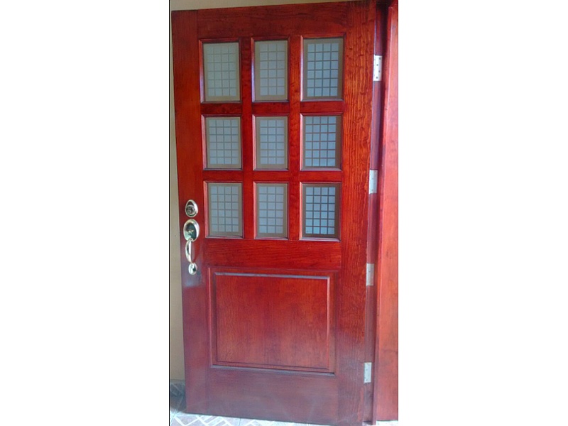Puerta entablerada madera CDMX Marck Ebanisteria muebles sobre diseño